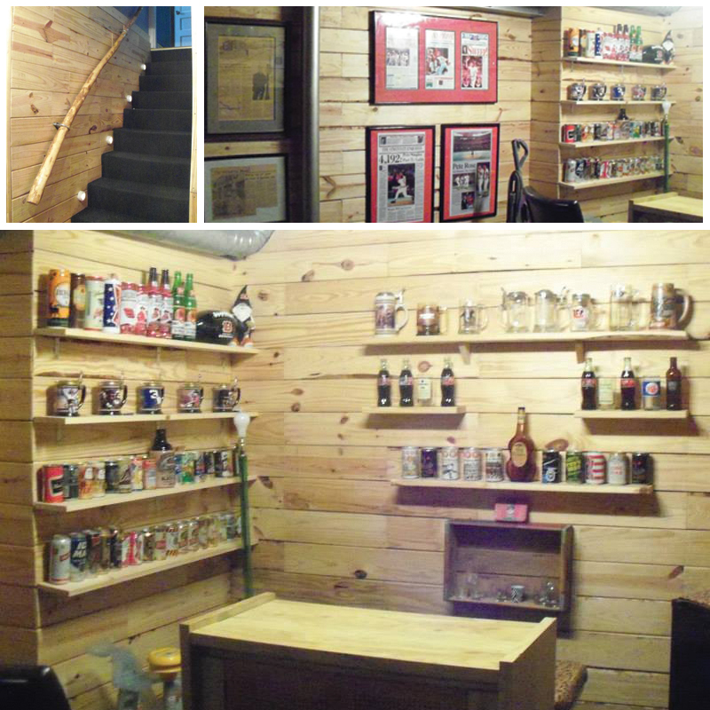 DIY Wooden Pallet Man Cave - Custom Made Bar